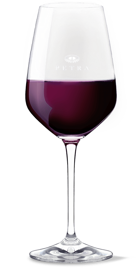 Bicchiere di vino rosso PETRA